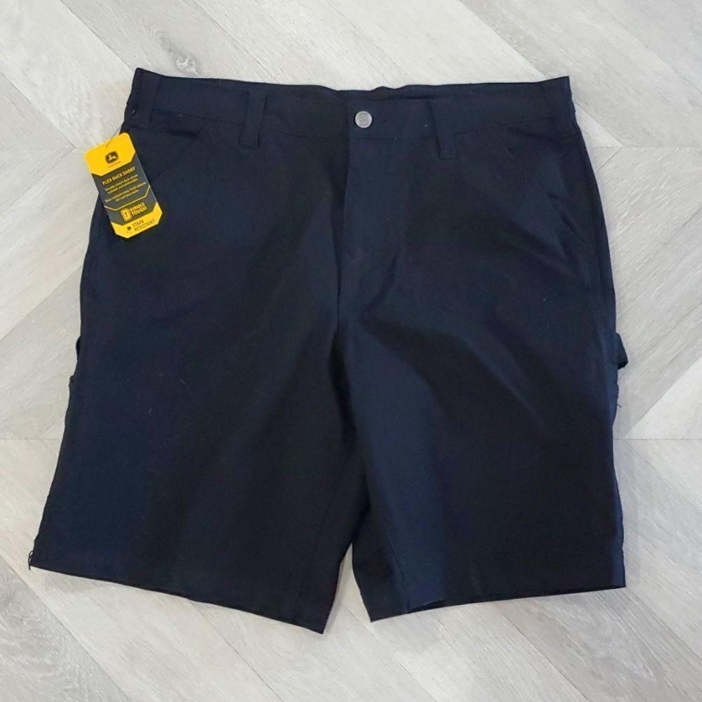 New‼️ John Deere Men's 10 inch Black Flex Duck Short size 34